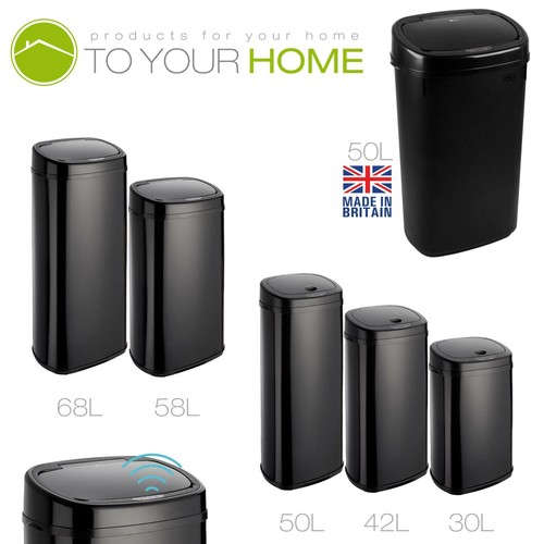 Kitchen sensor waste bin onyx - sensor,