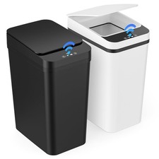 2Pcs Bathroom Bin with Lid 12L
