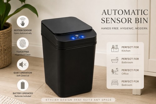 Automatic sensor bin with - sensor, lid